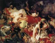Eugene Delacroix Saar reaches death of that handkerchief Ruse France oil painting artist